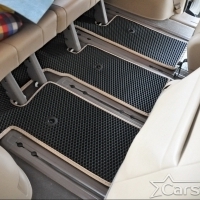 Автомобильные коврики EVA на Kia Carnival III (7мест) 2+3 без трансформеров (2014-2021)