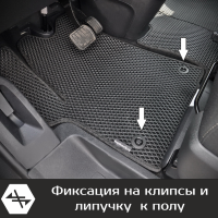 Коврики текстильные на Opel Zafira Life 7 мест, не Long (2019-2025) 