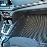 Двухслойные коврики EVA на Hyundai Elantra VI рестайл (2018-2020)