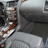 Двухслойные коврики EVA на Infiniti QX56 II 3 ряда (2010-2014)