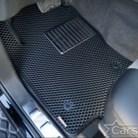 Двухслойные коврики EVA на Nissan Pathfinder III 3 ряда (2004-2014)