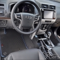Двухслойные коврики EVA на Toyota Land Cruiser Prado 150 рестайл 3 ряда (2013->)