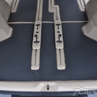 Двухслойные коврики EVA на Toyota Vellfire I пр.руль (2008-2014) 2 ряд - 3 места