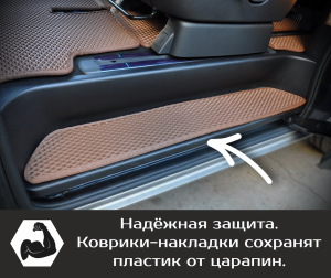 Накладки на пороги Hyundai Grand Starex (2017->)