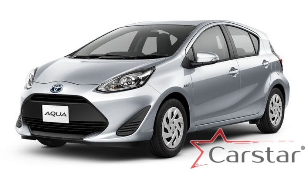 Автомобильные коврики EVA 3D для Toyota Aqua пр.руль (2011->)